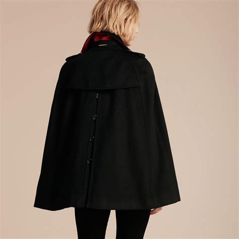 burberry cashmere military cape coat|burberry coats for women.